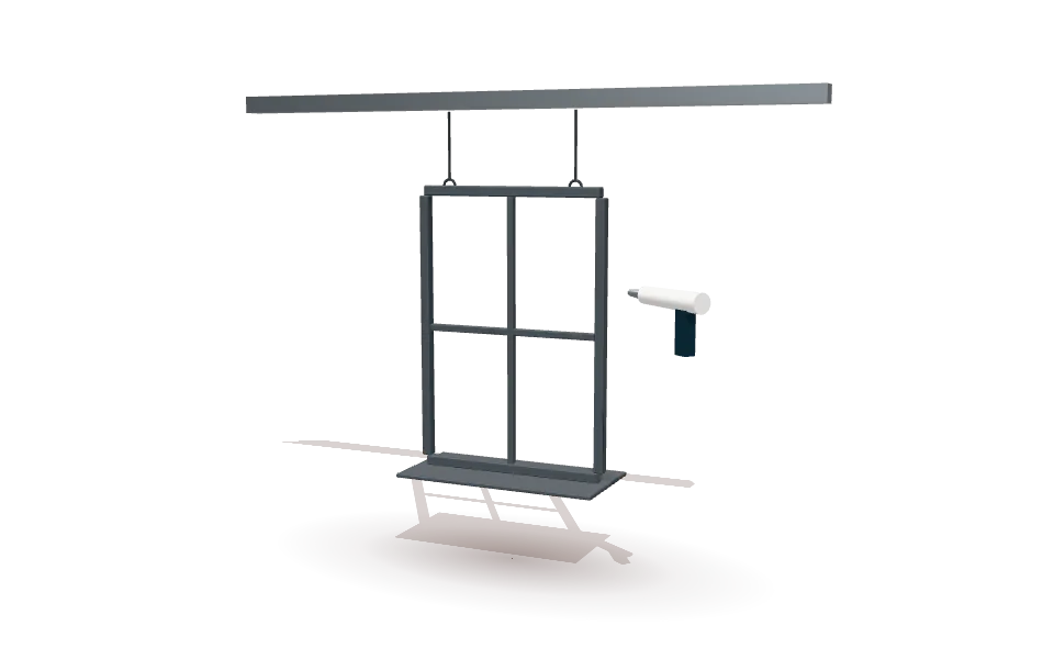 Порошковая покраска детали, 3D